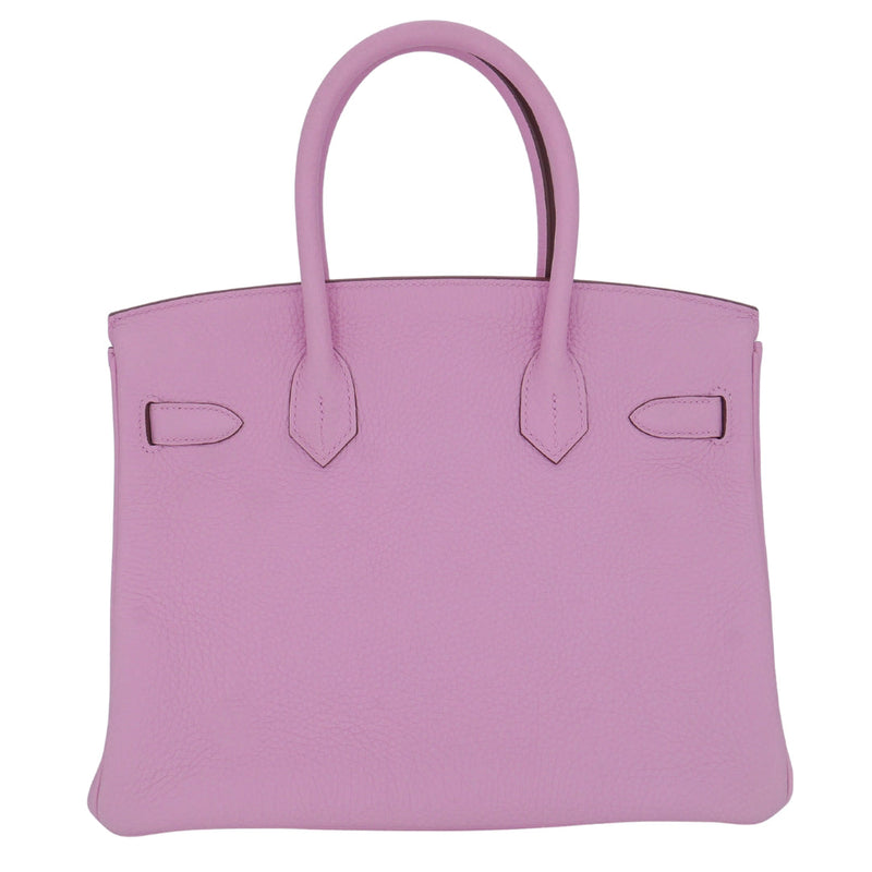Hermès 30cm Birkin Mauve Sylvestre Clemence Leather Palladium