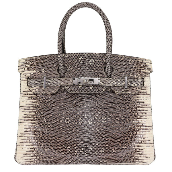 Hermès 30cm Birkin Ombr√© Lizard Palladium Hardware exclusive at