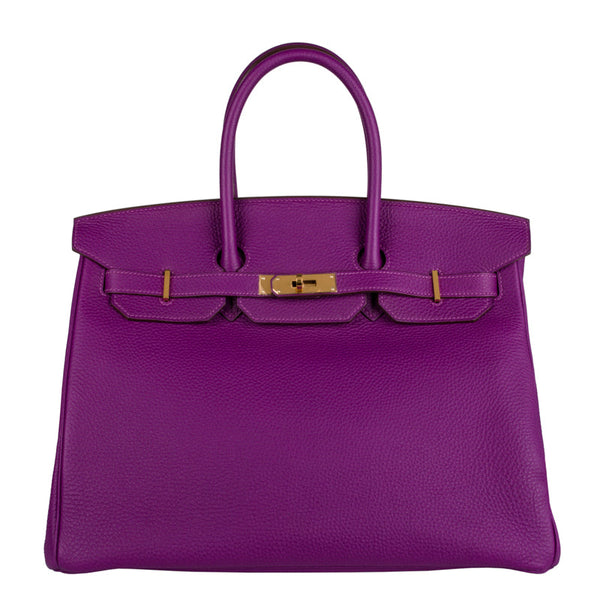 Hermès 35cm Birkin Anemone Togo GHW exclusive at Privé Porter