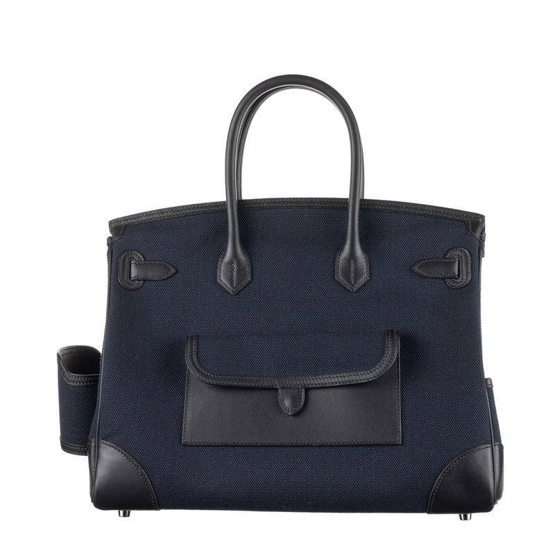 Herm√®s 35cm Birkin Cargo Bleu Marine PHW