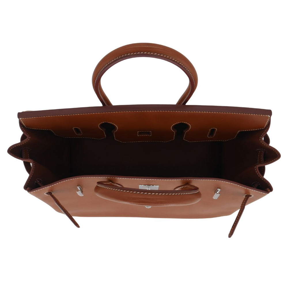 Hermès 35cm Birkin Fauve Barenia Palladium Hardware exclusive at