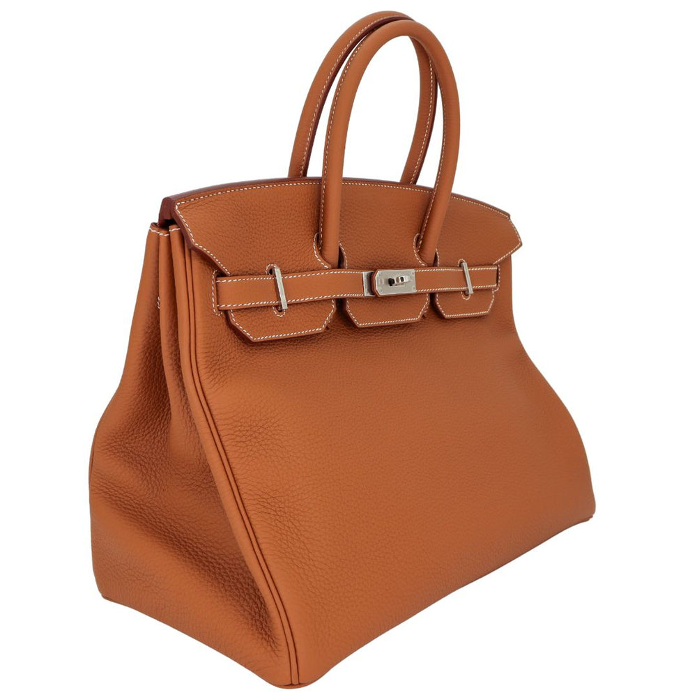 HERMES エルメス 35 Hermès 35cm Birkin Gold Togo Leather Palladium Hardware exclusive