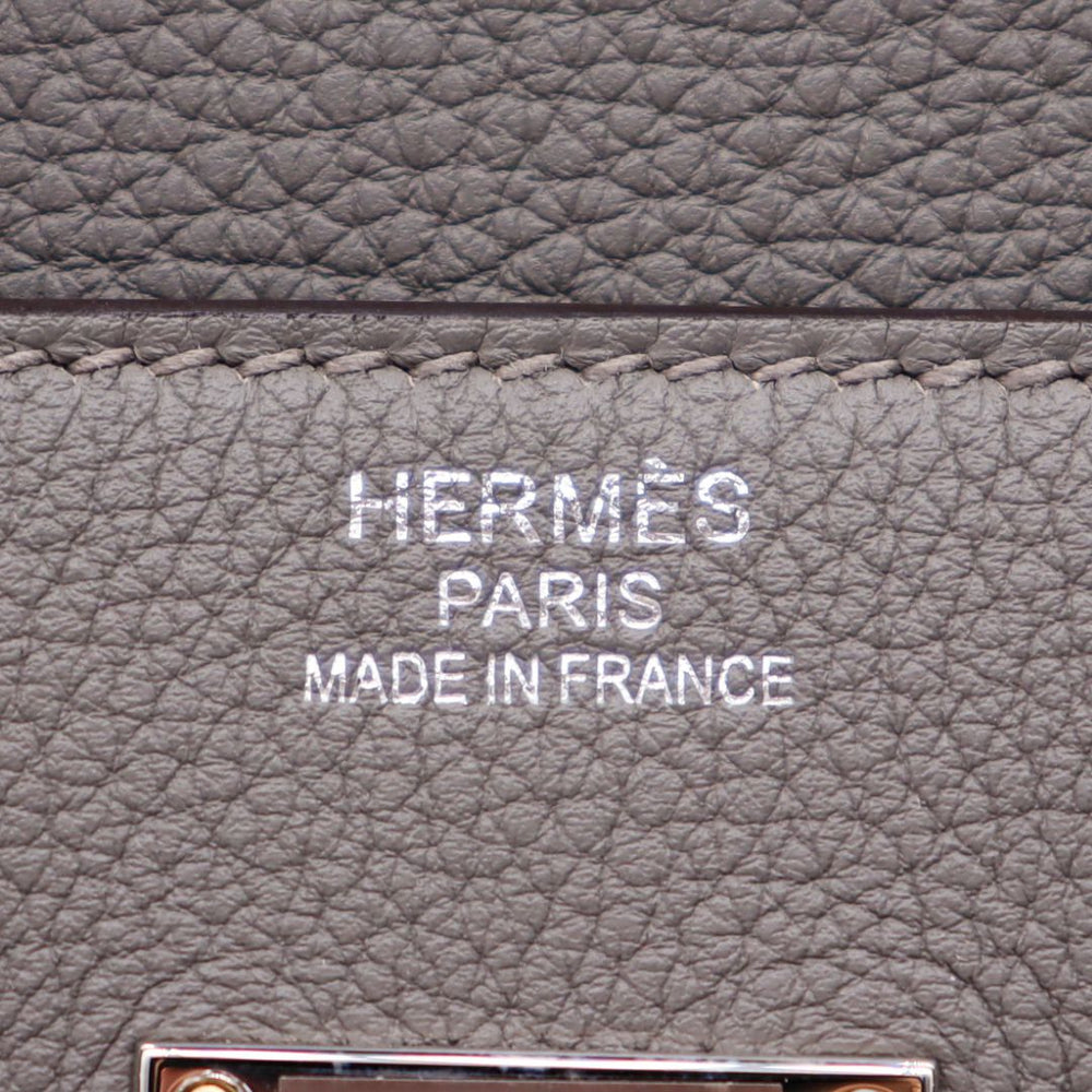 Hermès 40cm Birkin HAC Gris Meyer Togo Leather Palladium