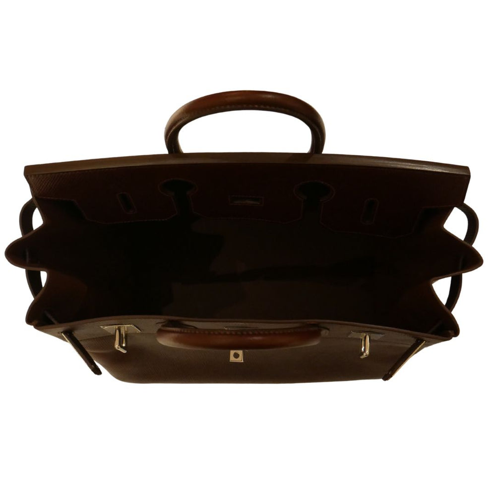 Hermès 40cm Birkin HAC Terre Volynka Leather Palladium Hardware