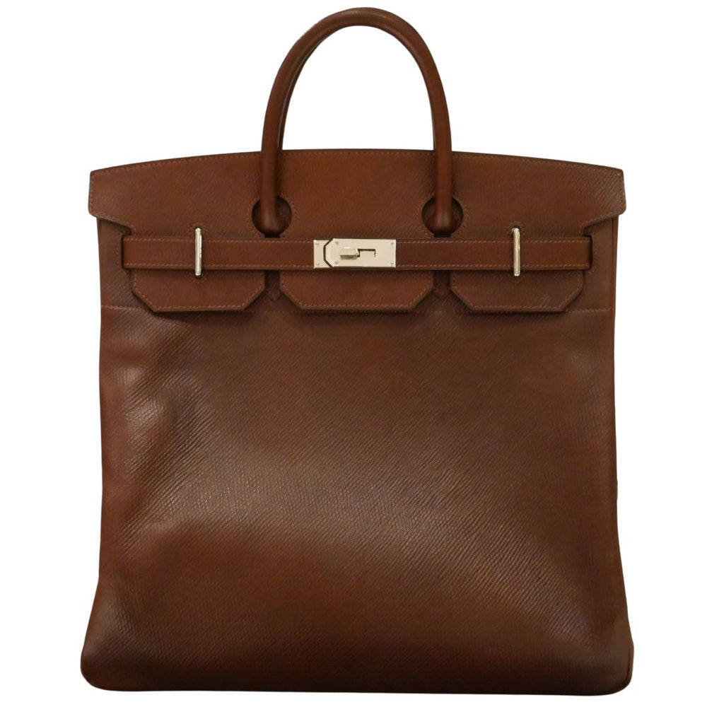 Hermès 40cm Birkin HAC Terre Volynka Leather Palladium Hardware