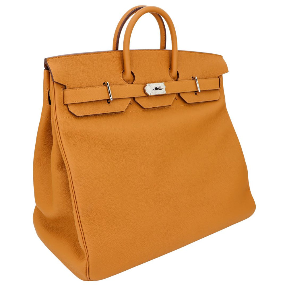 Hermès 50cm Birkin HAC Caramel Togo Leather Palladium Hardware