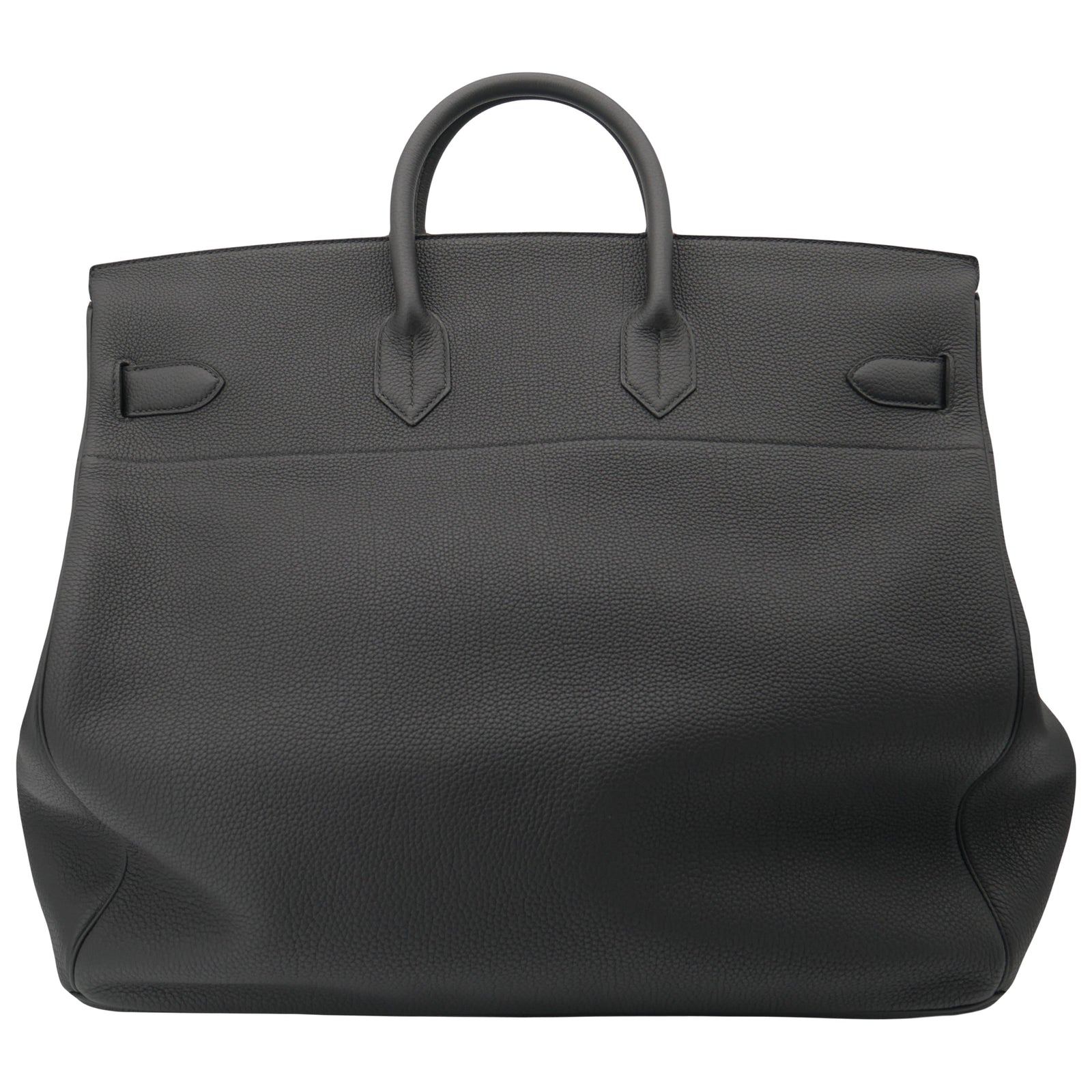 Hermès 50cm HAC Black Togo Leather Palladium Hardware exclusive at