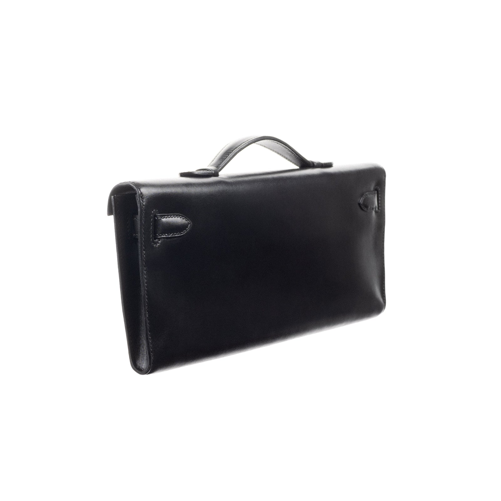 Hermès Kelly Cut Black Box Calf Leather So Black Hardware Hermès Kelly Cut Black Box Calf Leather So Black Hardware