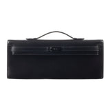 Herm�s Kelly Cut Black Box Calf Leather So Black Hardware