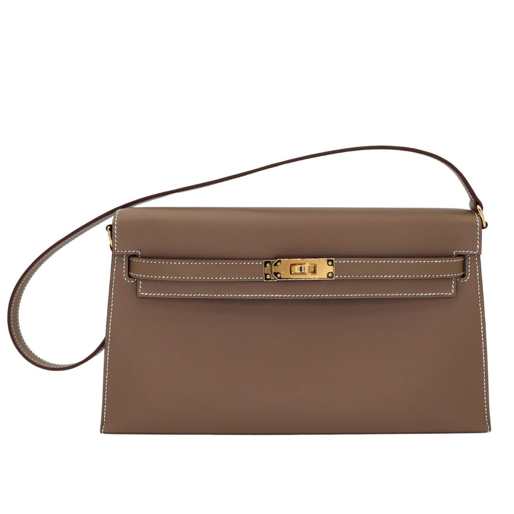 Hermès Kelly Elan Etoupe Epsom Leather Gold Hardware exclusive at