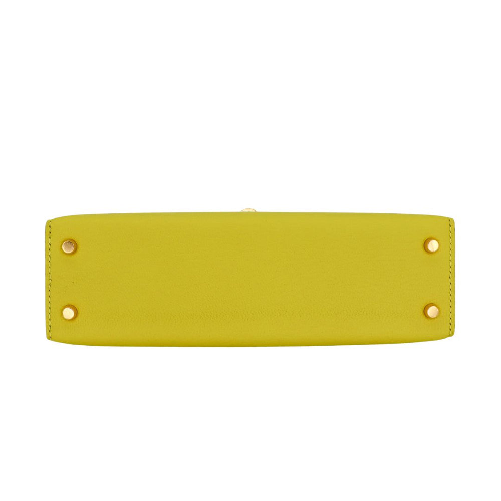 Hermès Kelly II Sellier Mini HSS Jaune Citron/Rose Sakura Chevre