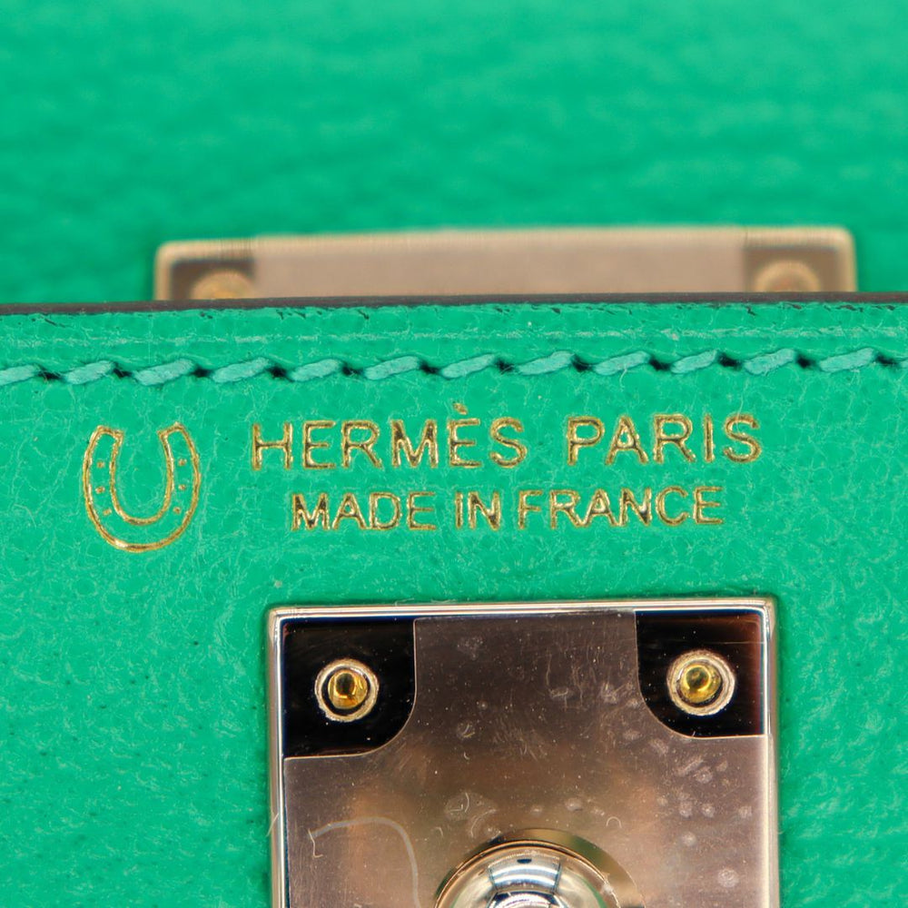 Hermès Kelly II Sellier Mini HSS Menthe/Mauve Pale Chevvvre