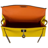 Herm�s Kelly Mini II Jaune De Naples Ch√®vre Leather PHW