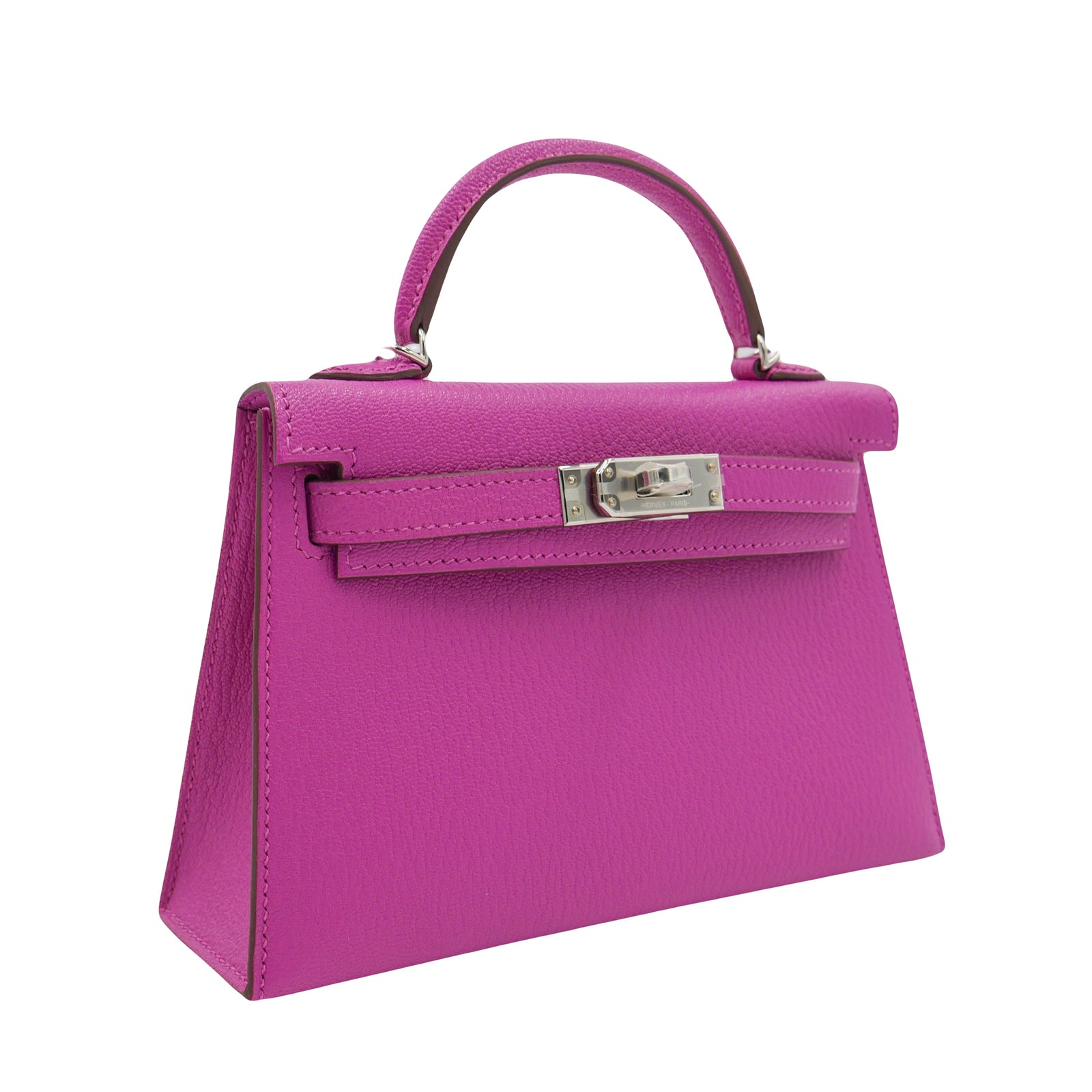 Hermès Kelly II Sellier Mini Rose Magnolia Chevre Leather PHW