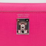 Herm�s Kelly Mini II Rose Pop Ch√®vre Leather PHW