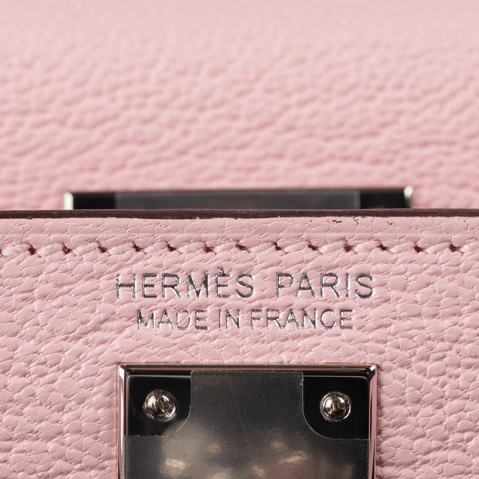 Hermès Kelly II Sellier Mini Rose Sakura Chevre Leather PHW
