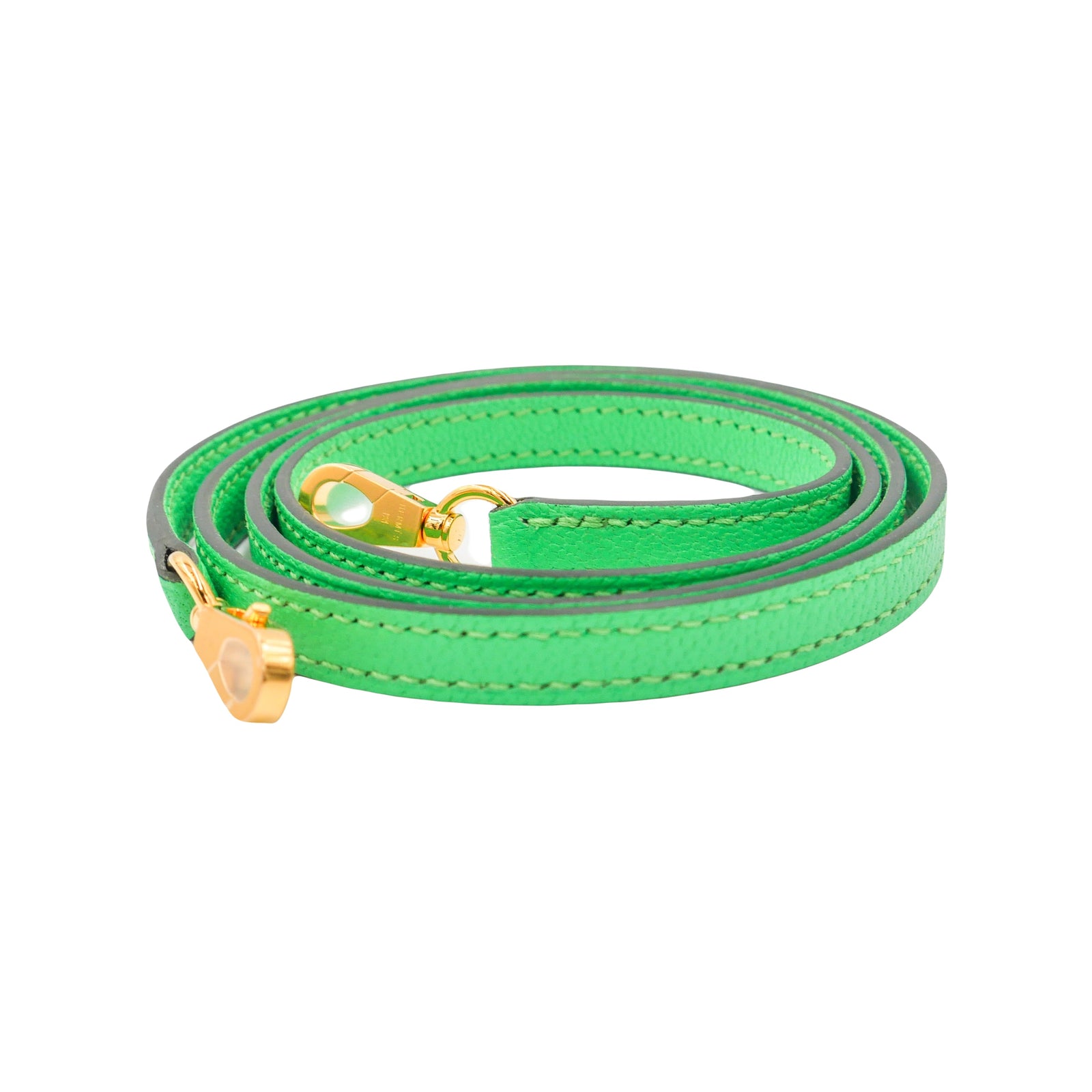 Hermès Kelly II Sellier Mini Vert Comic Chevre Leather GHW