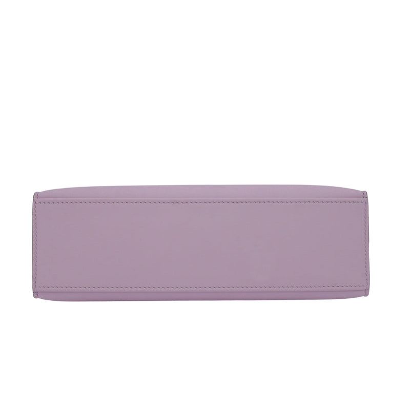 Herm�s Kelly Pochette Mauve Pale Swift Leather PHW