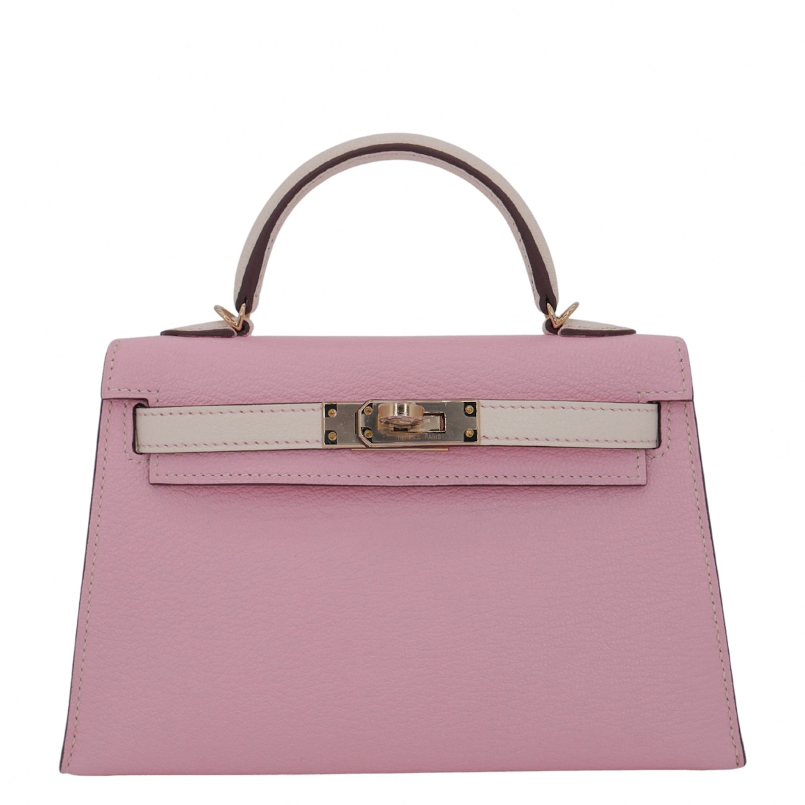 Hermès Kelly II Sellier Mini HSS Rose Sakura/ Nata Chevre Leather