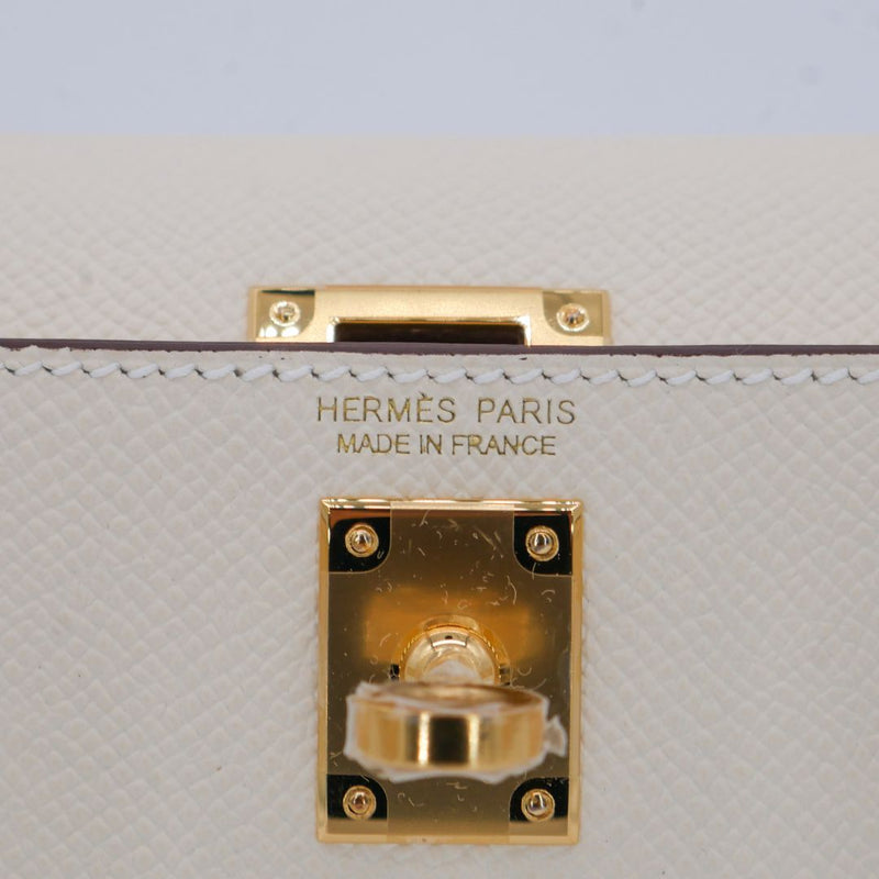 Herm√®s Mini Kelly II Nata Epsom Leather GHW