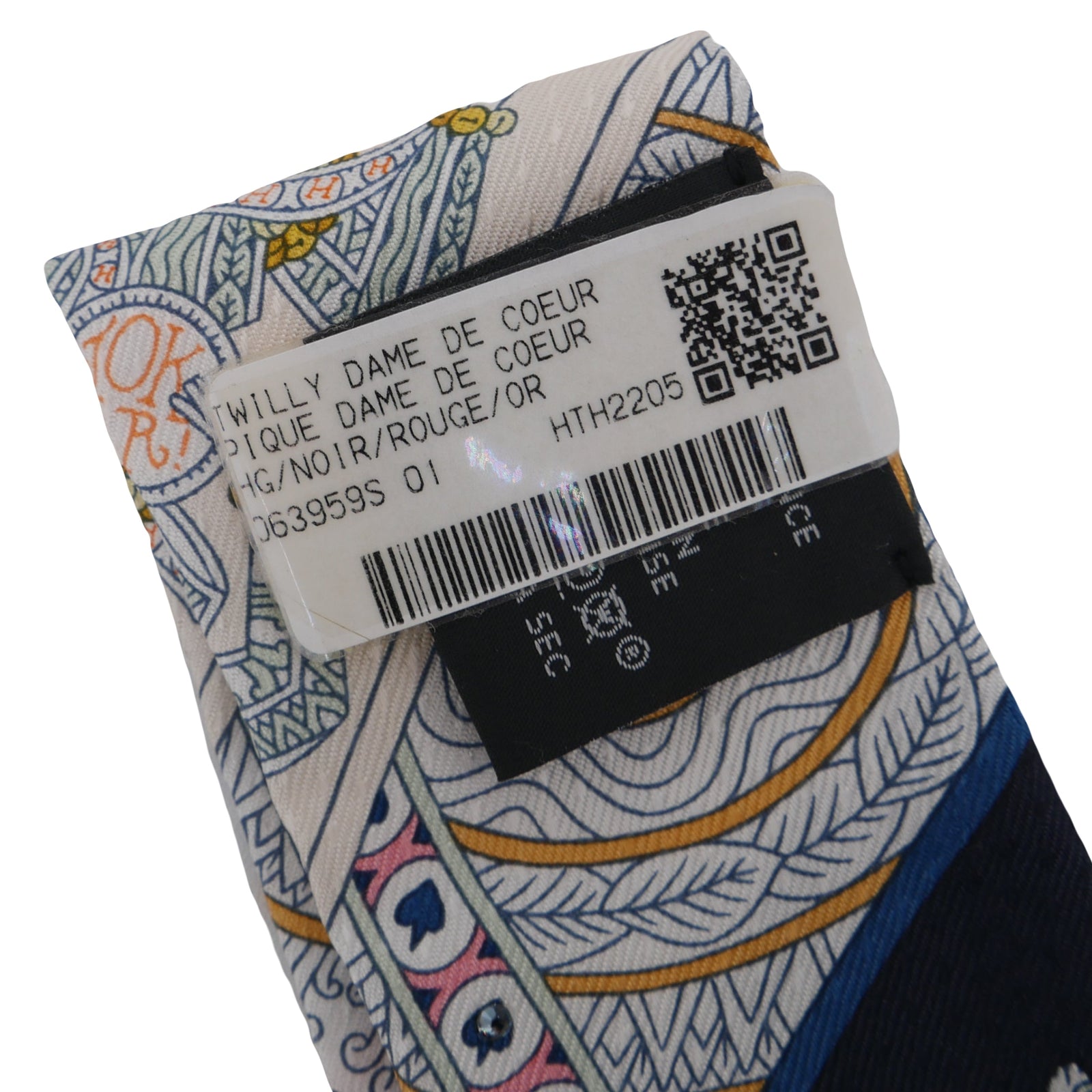 T*i様 エルメス HERMES Twilly シルクツイレ ネイビー（r708 Brand New ( Rank N ) HERMÈS Twilly HERMES STORY Gray Blue Silk