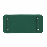 Hermès 29cm Birkin Shoulder Vert Moyen Evercolor Leather Palladium Hardware