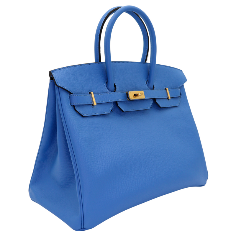 Hermès 35cm Birkin Bleu Paradis Epsom Leather Gold Hardware