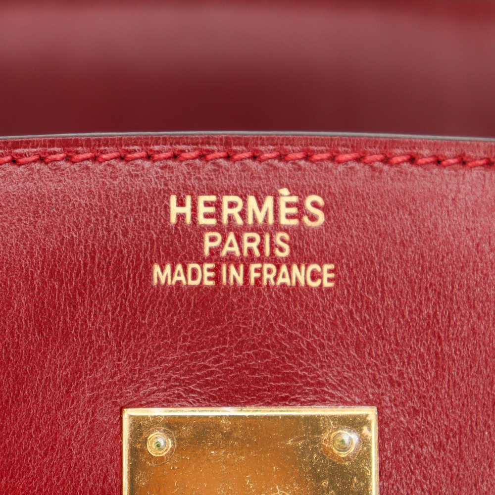 Hermès 35cm Birkin Rouge H Box Calf Leather Gold Hardware – Privé