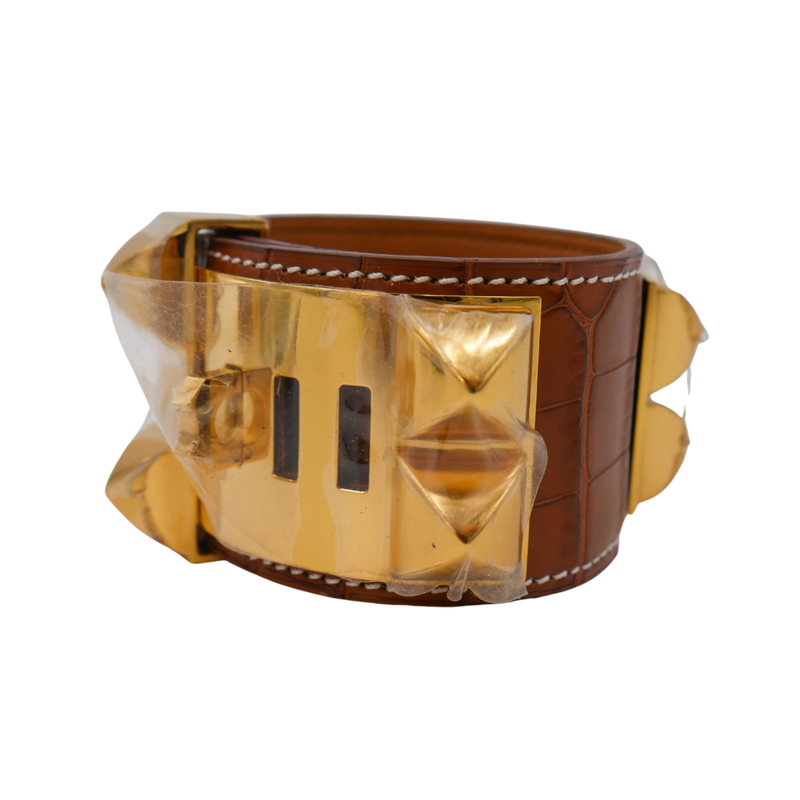 Hermès Cuff Fauve Matte Alligator